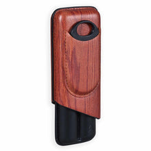 Load image into Gallery viewer, Cigar Cutter and Case with Wood Print Gift Set