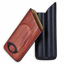 Load image into Gallery viewer, Cigar Cutter and Case with Wood Print Gift Set