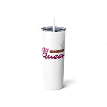 Load image into Gallery viewer, Cigar Queen Skinny Steel Tumbler with Straw, 20oz - FREE SHIPPING