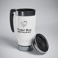 Load image into Gallery viewer, Tinder Box Stainless Steel Travel Mug with Handle, 14oz - FREE SHIPPING