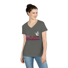 Load image into Gallery viewer, Cigar Queen Ladies' V-Neck T-Shirt - FREE SHIPPING