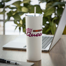 Load image into Gallery viewer, Cigar Queen Skinny Steel Tumbler with Straw, 20oz - FREE SHIPPING