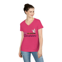 Load image into Gallery viewer, Cigar Queen Ladies' V-Neck T-Shirt - FREE SHIPPING