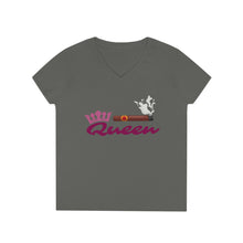 Load image into Gallery viewer, Cigar Queen Ladies' V-Neck T-Shirt - FREE SHIPPING