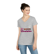 Load image into Gallery viewer, Cigar Queen Ladies' V-Neck T-Shirt - FREE SHIPPING