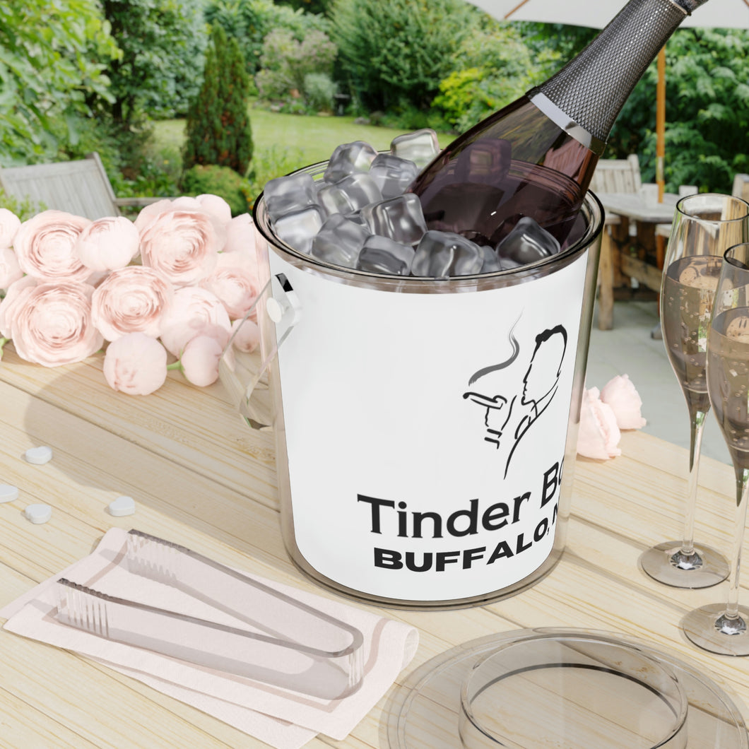 Tinder Box Ice Bucket with Tongs - FREE SHIPPING