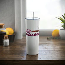 Load image into Gallery viewer, Cigar Queen Skinny Steel Tumbler with Straw, 20oz - FREE SHIPPING
